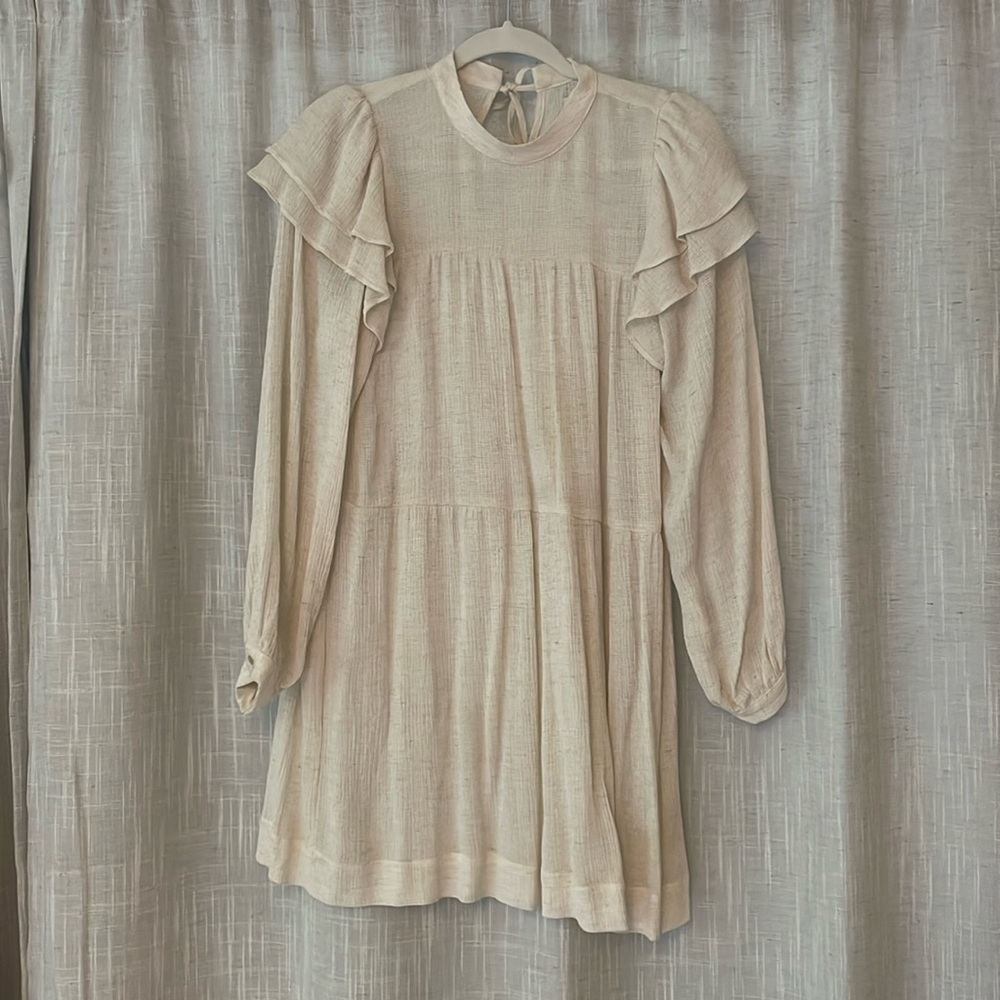 CHRISTY DAWN Long Sleeve Dress in Oatmeal 🤍